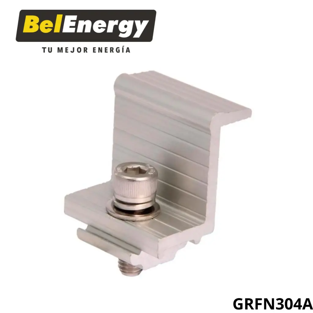 MORDAZA FINAL PARA PANEL SOLAR (SIN RIEL) - (EL KIT INCLUYE 4 PIEZAS)