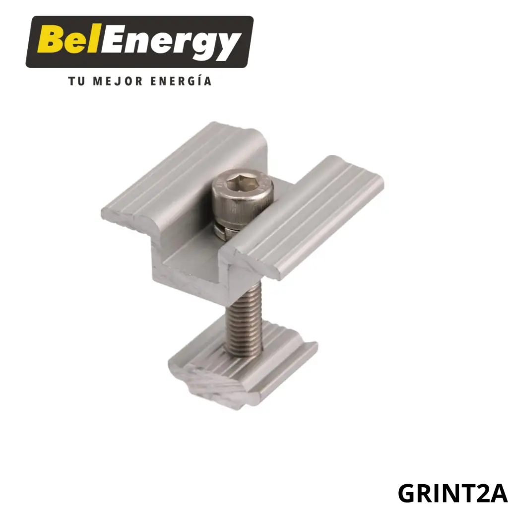 MORDAZA MEDIO PARA PANEL SOLAR (SIN RIEL) - (EL KIT INCLUYE 2 PIEZAS)