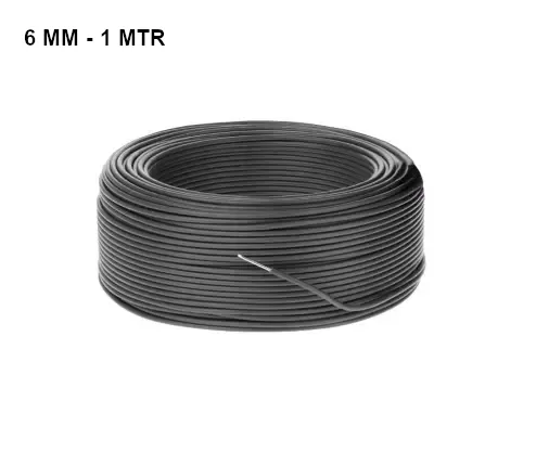 Cable Solar Negro 6 MM por Metro lineal