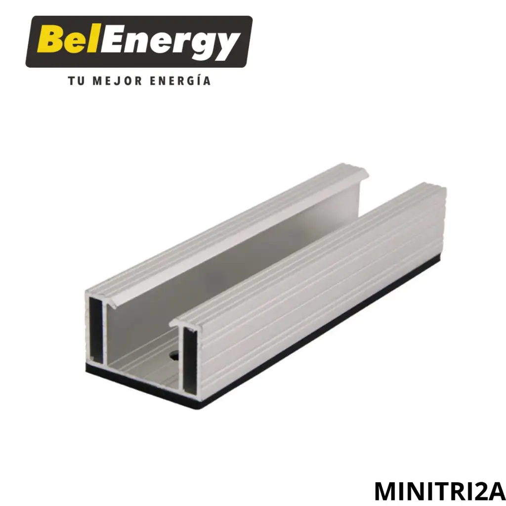 RIEL PARA MONTAJE DE PANEL SOLAR  130 X 39- (EL KIT INCLUYE 2 PIEZAS)