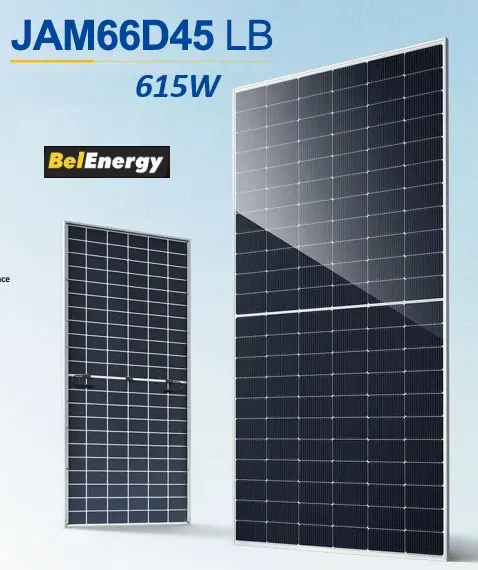 MÓDULO BIFACIAL JA SOLAR 615W  JAM66D45-615/LB CABLE TIPO N