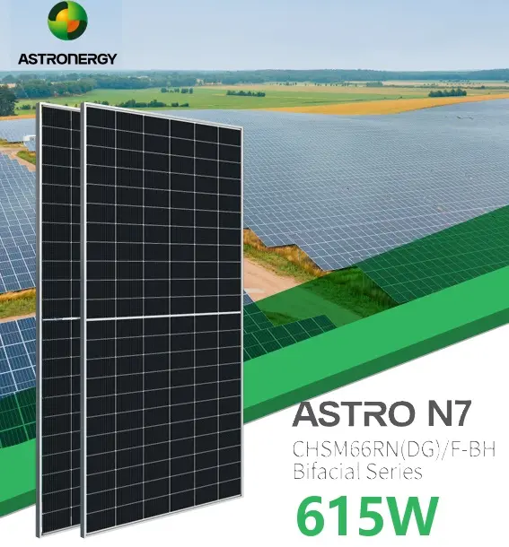 MODULO BIFACIAL ASTRONERGY 615 W -132 CELDAS. CABLE TIPO N  1,4M