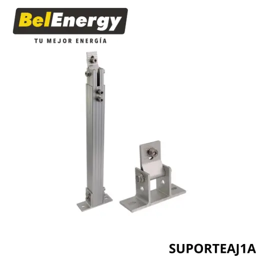 [SUPORTEAJ1A] FIJACIÓN REGULABLE PARA TECHO - PIEZA 1 AJUSTE DE INCLINACION 29,5 MM - PIEZA 2 MINI UNION PARA RIEL 23,5