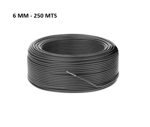 [CBSOLAM-6MM-PT 250] Cable Negro 6 MM rollos 250 mts
