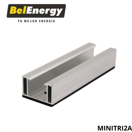 [MINITRI2A] RIEL PARA MONTAJE DE PANEL SOLAR  130 X 39- (EL KIT INCLUYE 2 PIEZAS)
